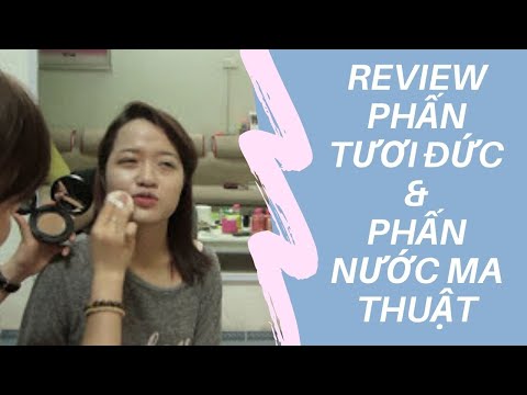 Test phấn tươi Đức và phấn nước ma thuật April skin - Hin Beauty