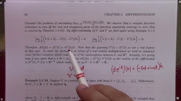 Advanced Calculus: differentiation from defn: 9-4-17, part 1