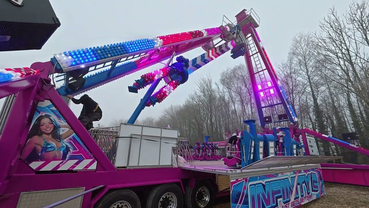 Building up New Funfair Ride Infinity 2 @ Kirkby In Ashfield 2026 | Jay Weightman's Funfair's