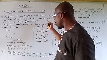 Base quantities and Derived quantities with S.I units. @EZEAUSTEN (SS 1)