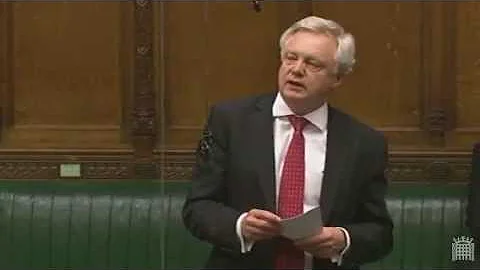 David Davis speaks about legal aid cuts in the House of Commons Chamber