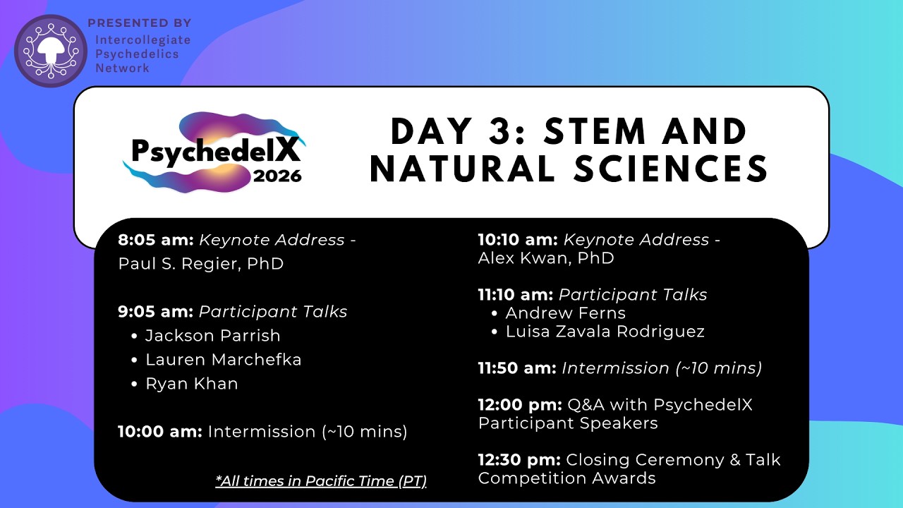 PsychedelX 2026: STEM & Natural Sciences Day 3 Q&A - YouTube