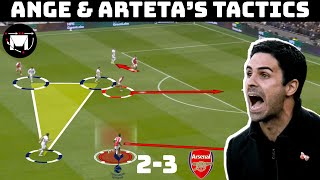 Arteta Postecoglous Tactical Warfare Tactical Analysis Tottenham 2-3 Arsenal 