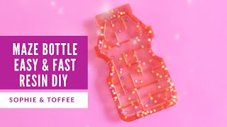 Maze Bottle Uv resin DIY for beginnes | Sophie and Toffee 's Elves Box Blowout box