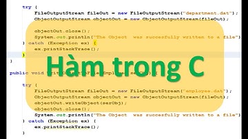 Lập trình C - Hàm trong C