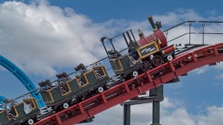 EnergyLandia -  Choco Chip Creek Test - Mine Train Roller Coaster - 2022
