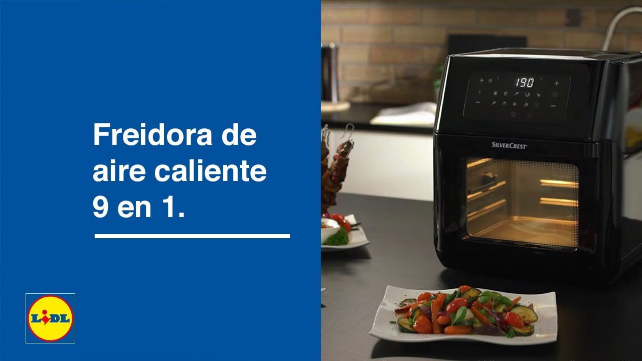 Freidora de Aire Caliente 9 en 1 SILVERCREST 351606 de 40ºC hasta 200ºC  1800w (Nueva)