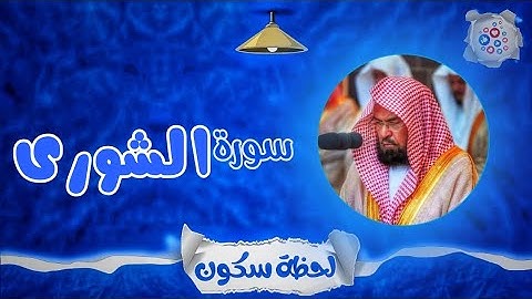 لحظة سكون | تلاوة خاشعة بصوت الشيخ عبد الرحمن السديس. سورة: الشوري