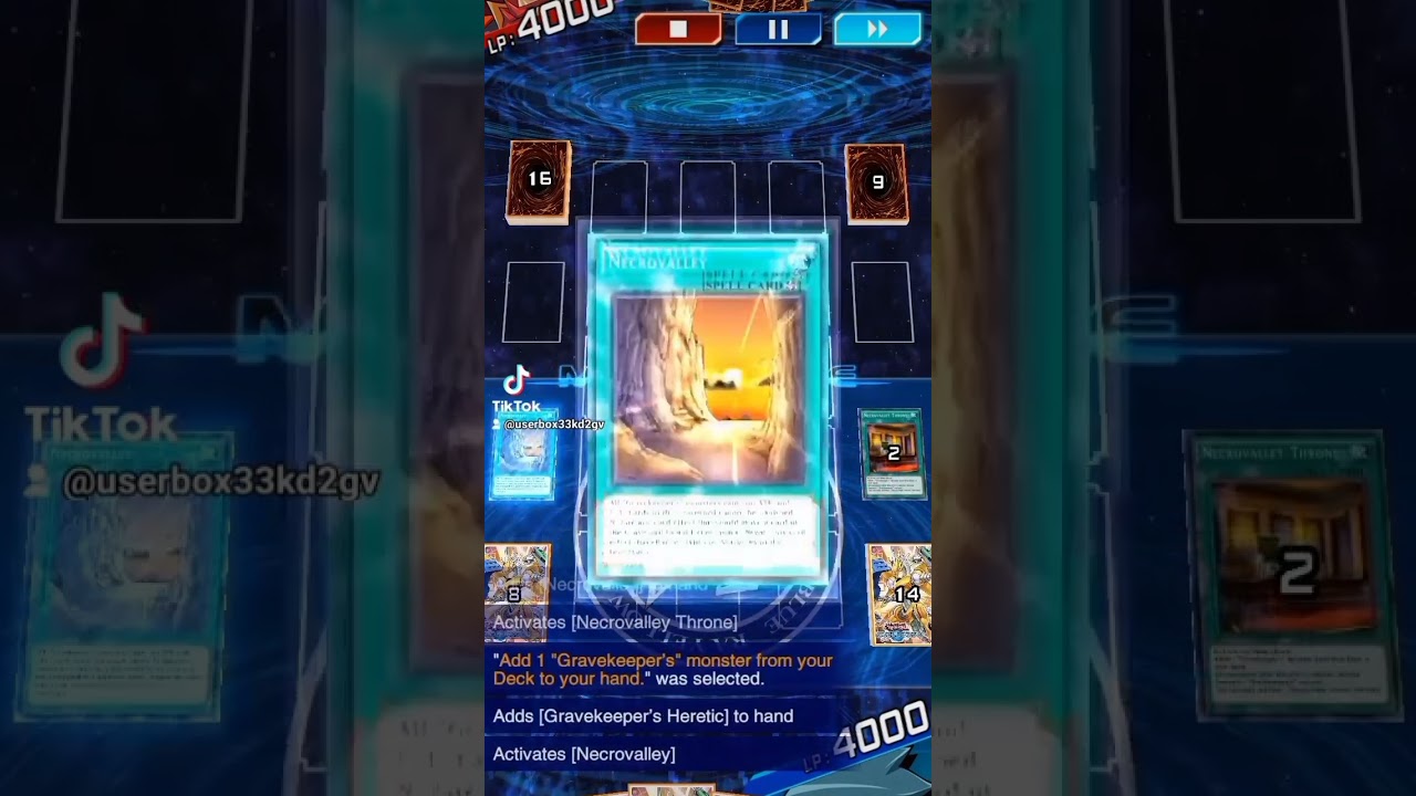 yugioh duel link gravekeeper vs red eyes