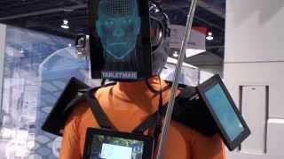 CES 2015 Tablet Man Says Hello