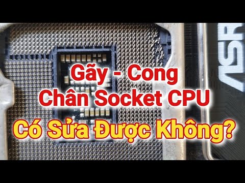 Gãy Và Cong Chân Socket CPU Có Sửa Được Không?#recom #suamaytinh # ...