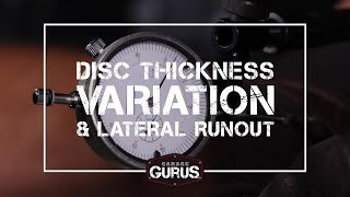 Garage Gurus | Brake Rotor Thickness Variation and Lateral Runout by Garage Gurus 4,934 views 1 year ago 5 minutes, 8 seconds