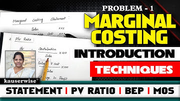 [#1] Marginale kostprijsberekeningstechnieken | Verklaring | Formules | PV-ratio | BEP | MOS :- D...