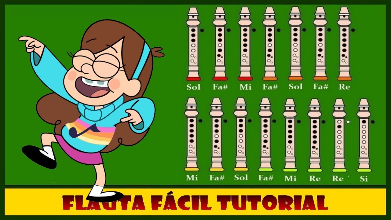 Gravity Falls versión fácil en Flauta Dulce+(Notas/Guía ...