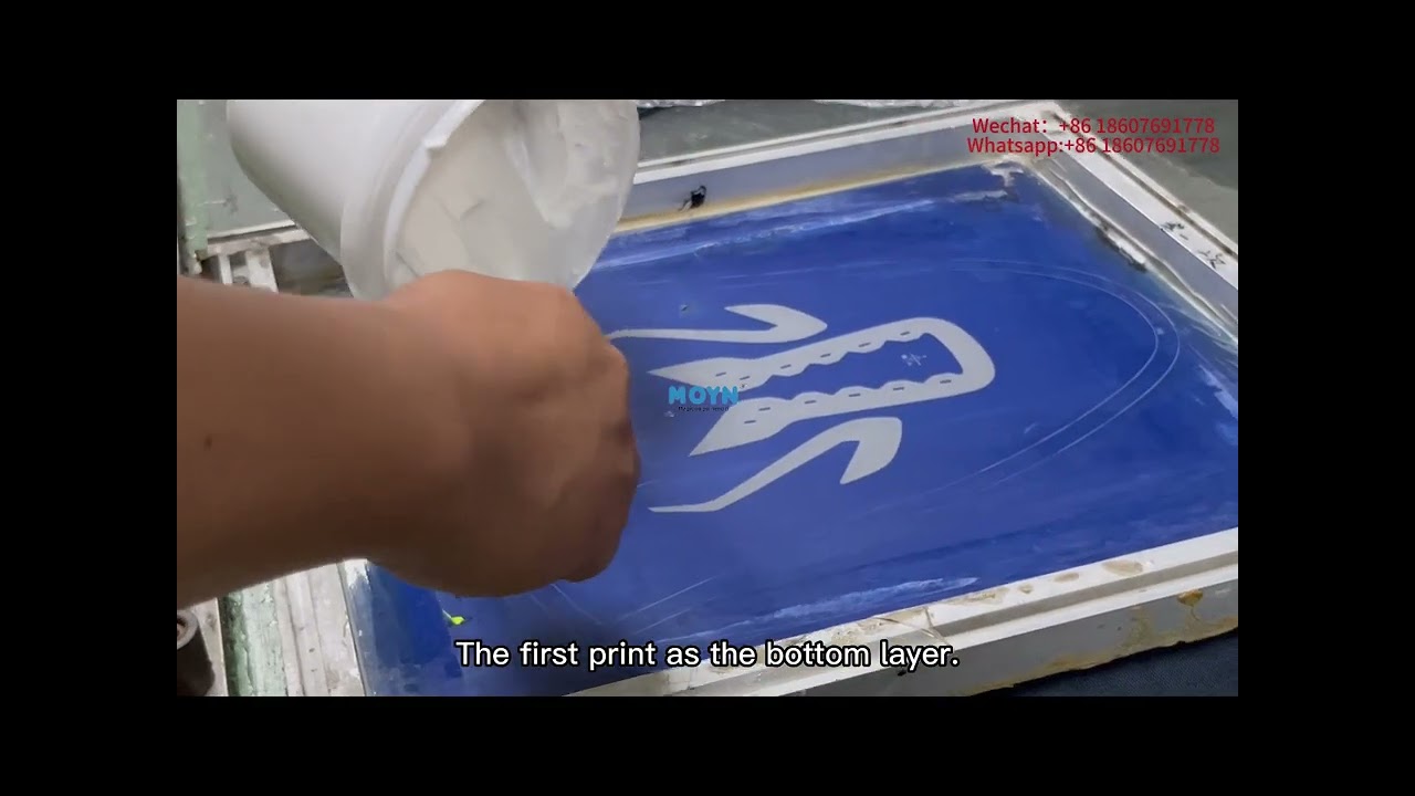 Let's see the water high density screen printing ink textural effect