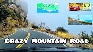 Driving from Malibu to Agoura Hills via Yerba Buena Rd & Mulholland Highway [4K]