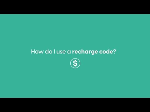 How do I use a recharge code?