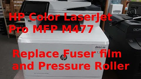 HP Color LaserJet Pro MFP M477 series. Replace Fuser film and pressure roller.