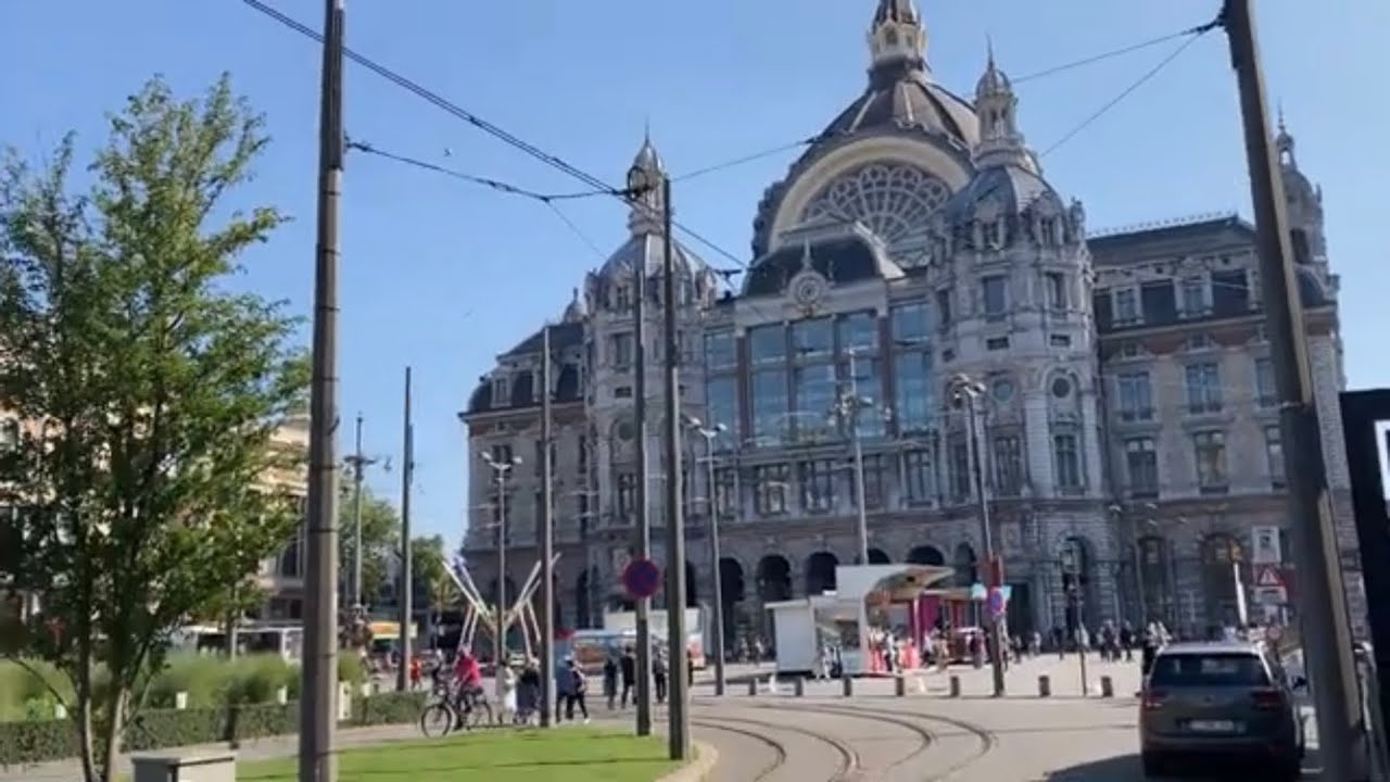 Antwerp, Belgium. Central train station
