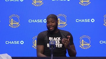 Hear Warriors F Eric Paschall talk about the mentality of the 2nd group against the Clippers on 1/8