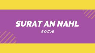 SURAT AN NAHL 78