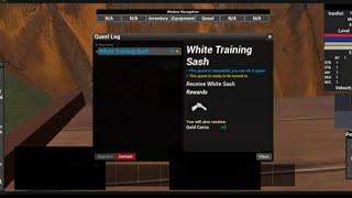 Everquest Inspired ~ Quest White Training Sash