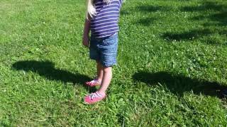 Flying June Bug on a string