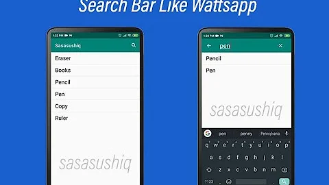 Search Bar option on toolbar/action bar like wattsapp| Android App Development video#17