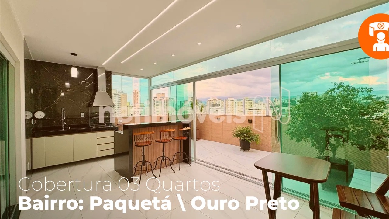 VENDA: COBERTURA 03 QUARTOS - PAQUETÁ / OURO PRETO - BH/ MG (CÓDIGO: 482290)