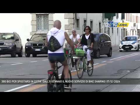 380 BICI PER SPOSTARSI IN CITTA': DALL'8 GENNAIO IL NUOVO SERVIZIO DI BIKE SHARING | 17/12/2024