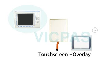 Touch screen with front overlay for AB panelview 1250 2711P-T12C15A1 replace for display, keypad