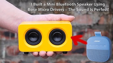 I Built a Mini Bluetooth Speaker Using Bose Micro Drivers – The Sound Is Perfect