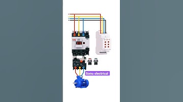 #3phase voltage monitoring #relay contact #with dol starter