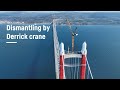 Liebherr – Dismantling the HC-L cranes with our Derrick crane at the 1915Canakkale Bridge