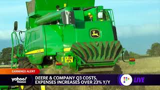 Deere Company misses on Q3 earnings as costs rise