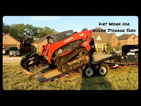 Hidden Shed Part 2 Kubota SVL 95-2s Dirt Work | Getting Ready for Forms to Pour Concrete