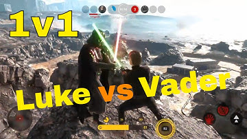 STAR WARS Battlefront: Hero 1v1 #3 Luke Skywalker vs Darth Vader