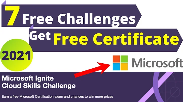 Free Microsoft Certification exam | Microsoft Ignite Cloud Skills Challenge 2021