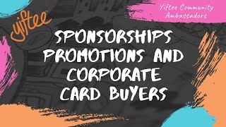 Sponsorships Promotions And Corporate Card Buyers