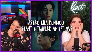 This was so sad! 😭  Reacting to CHA EUN-WOO 차은우 - "STAY" and "WHERE AM I" MVs | Ams & Ev React
