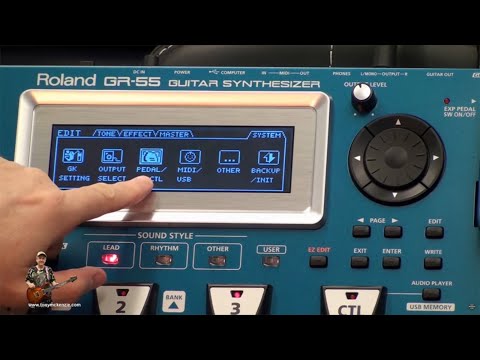 Roland GR-55 Guitar Synthesizer Review with Ibanez and Mesa Boogie amp by tonymckenzie.com