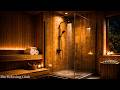 😴 Fall Asleep with Warm Shower Noise during 5 Hours With Sauna Ambience | The Relaxing Club