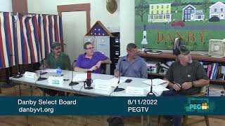 Danby Select Board - August 11, 2022