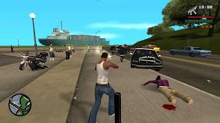 CJ vs Everyone! Police, Ballas & Vagos All Attack at Once! | GTA