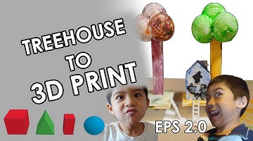 KIDS DRAW TREEHOUSE | TINKERCAD | 3D PRINT | USING 3D SHAPES | A STEAM EDUCATIONAL TUTORIAL
