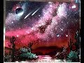 Desert cactus spray paint art galaxy full video 960 x 540