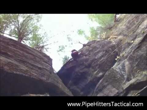 Inverted Tactical Rappell with weapon - YouTube