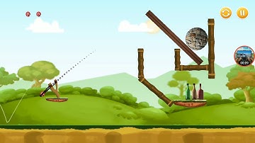 knock down bottles forest world level 34