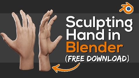 Sculpting Hand in Blender