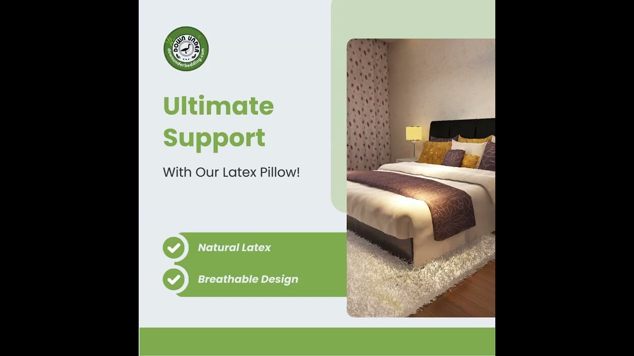 Get ultimate support with our natural latex pillow! 